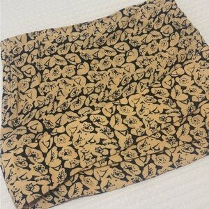 Free People yellow and black mini skirt